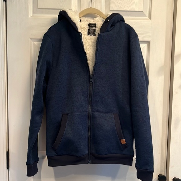 Buffalo David Bitton brand size S zip front fleece lined jacket